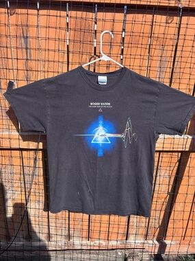 Hanes Black Graphic Heavyweight Tee with White Text